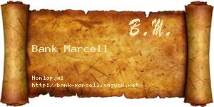 Bank Marcell névjegykártya